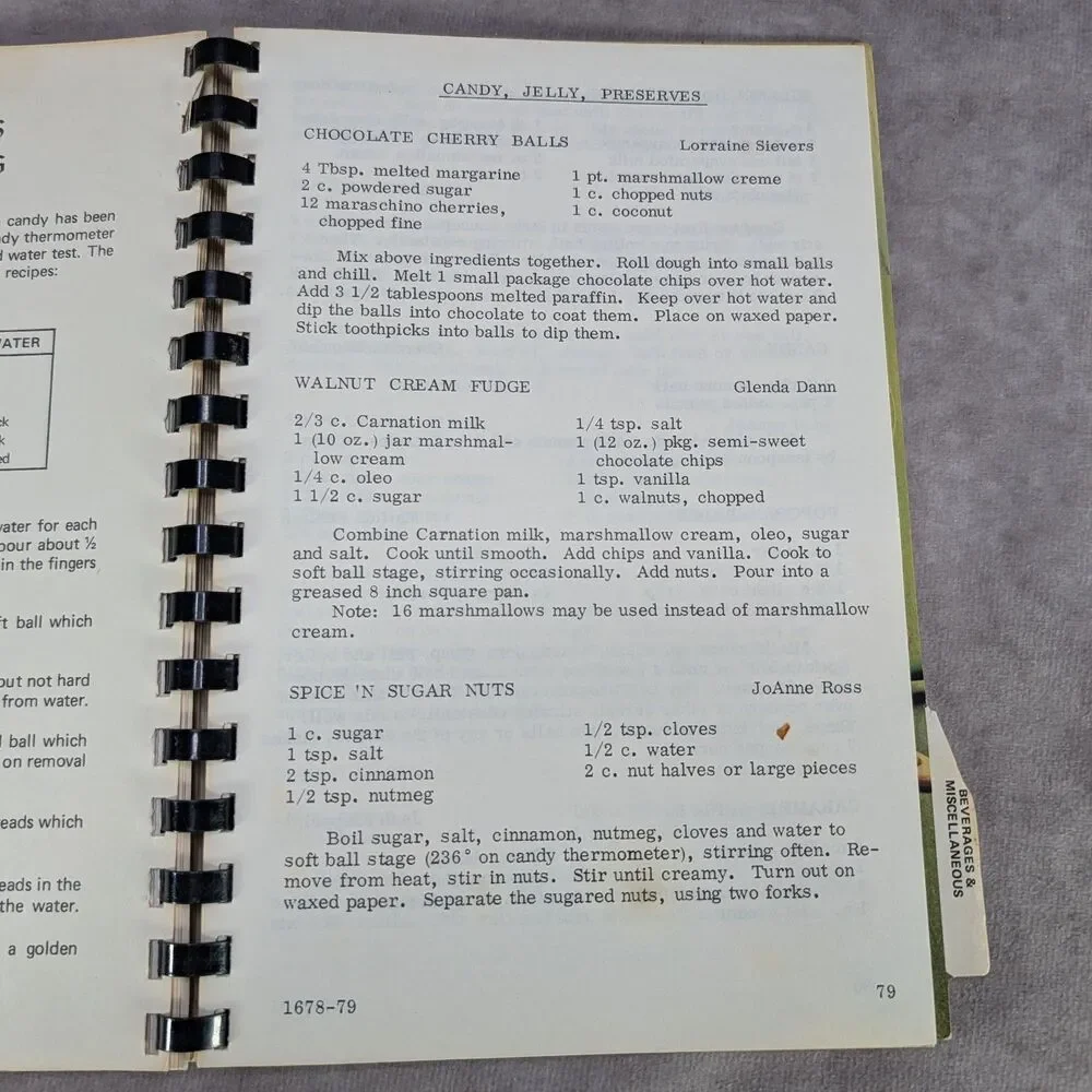 1979 Faith Assembly Of God Church Circle Montana MT Vintage Cookbook Recipe Book